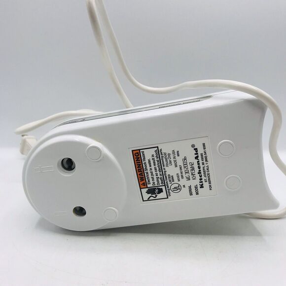 KitchenAid Classic Hand Mixer 3 Speed KHM3WH White Version Tested Working - Picture 7 of 8